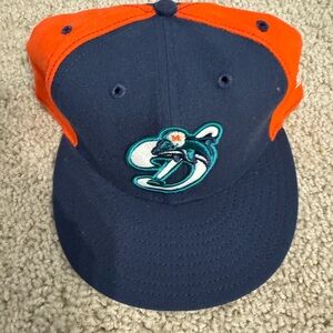 New Era Miami Dolphins Navy and Orange 59FIFTY Cap Hat NFL